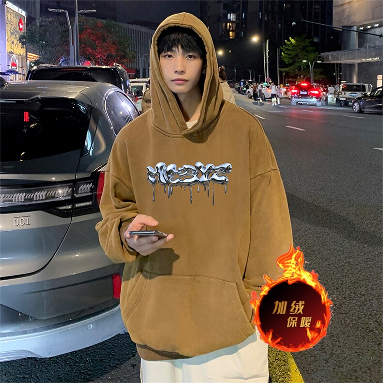 直播品质500克重磅美式做旧水洗卫衣SL1553-常规特P55加绒特P65,男装卫衣,电商A486