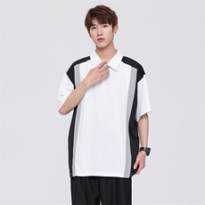 潮流前线日系潮牌无影墙短袖男新款拼接polo衫zdp2302-p40-控58，男装Polo衫，星座717