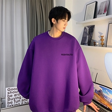 青少年秋季新款美式潮流字母印花宽松圆领卫衣JK23354特批24控39，男装卫衣，星座605(原A050)