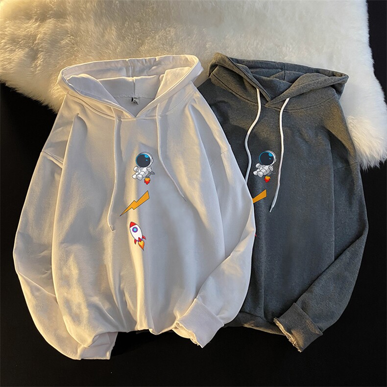 WY2165-P35加绒款-P40纯棉连帽卫衣男大码运动帽衫宽松薄外套男,男装卫衣,电商A040