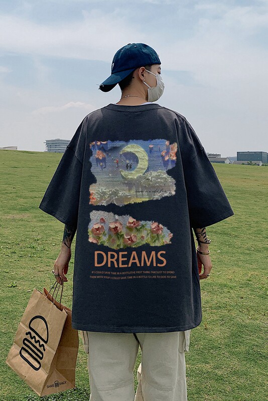 印花棉T280克直播供货220克重磅精品棉XZ301B-JB5107-P28,男装T恤,星座301B