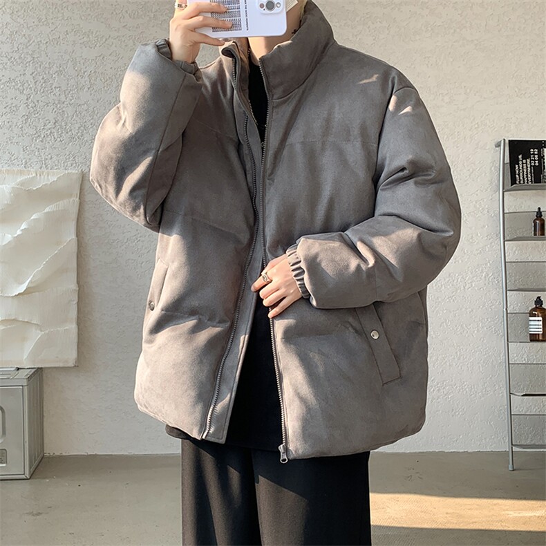 麂皮绒棉衣男大码立领棉袄子男羽绒棉服JM87099-P110,男装棉衣,电商A040