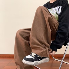 风男装复古休闲裤男宽松2024秋长裤中式民族直筒工装裤，男装休闲裤，星座716-3