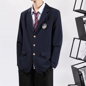 四件套班服领带衬衫长裤休闲西装套装2024秋冬ins外套W6113-P113图片
