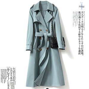 时尚女装风衣BLYC8082 优雅气质长款外套 修身显瘦设计,女装风衣,笃写