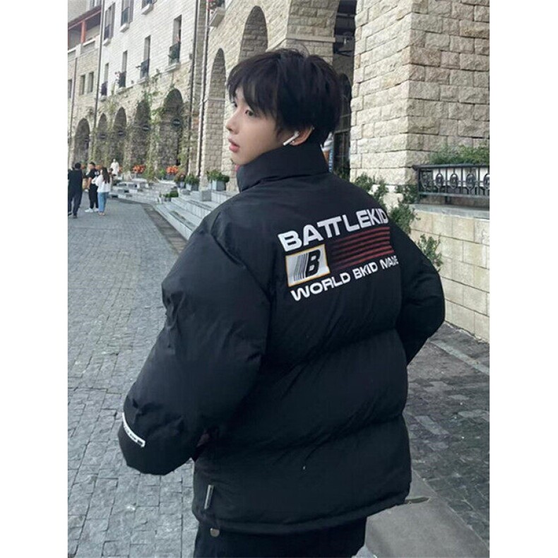 潮牌美式复古字母面包棉服男冬季情侣高街棉衣外套MC07,男装棉衣,星座1116A（原606A-3）