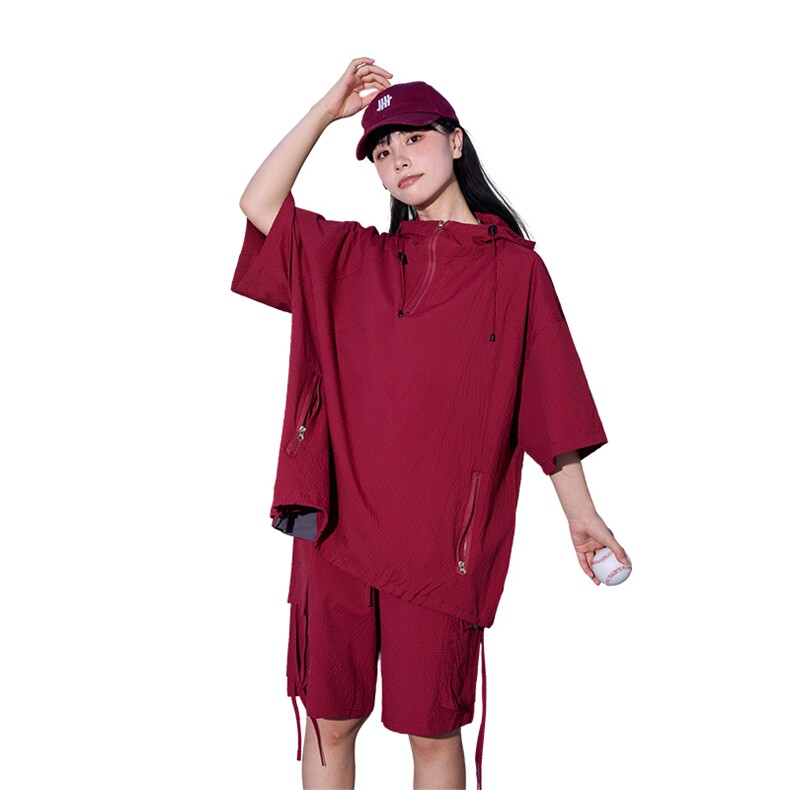 量大优供视频泡泡纱夏款连帽套装短袖短裤男XH74TZ-特P60,男装牛仔裤,电商B367