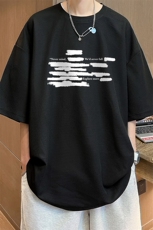 华夫格t恤男短袖男大码五分袖HT73445-P22，男装T恤，电商A040