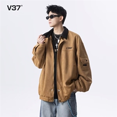 底特律工装夹克男春季宽松撞色翻领休闲圣达菲外套潮HHB396P59，男装夹克，星座1013-5
