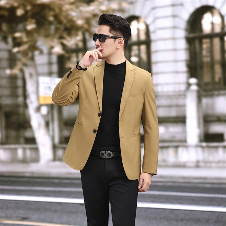 男士休闲商务上衣小西装秋季西服178P165，男装西服套装，电商D225-1