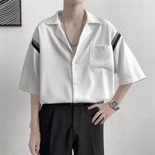 短袖衬衫春款男港风潮流H10P30，男装衬衫，星座1116-2