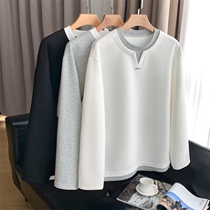 平铺~春季假两件重磅果冻棉长袖卫衣W6601/P58，男装卫衣，电商B331
