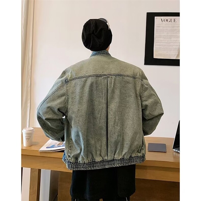 美式短款牛仔外套新款J2347P80,男装夹克,星座1116-2