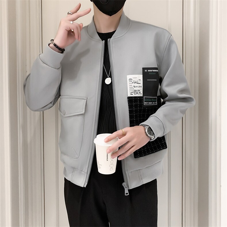 特价社会小伙风春季复古休闲棒球领外套时尚潮流夹克JK088-P55,男装夹克,电商A413