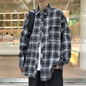 格子衬衫男韩版潮流痞子帅气高街2024夏季季新款ins外套CY559-P38图片