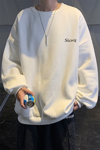 S6098-P35 春季圆领卫衣男大码韩版宽松长袖外套男图片