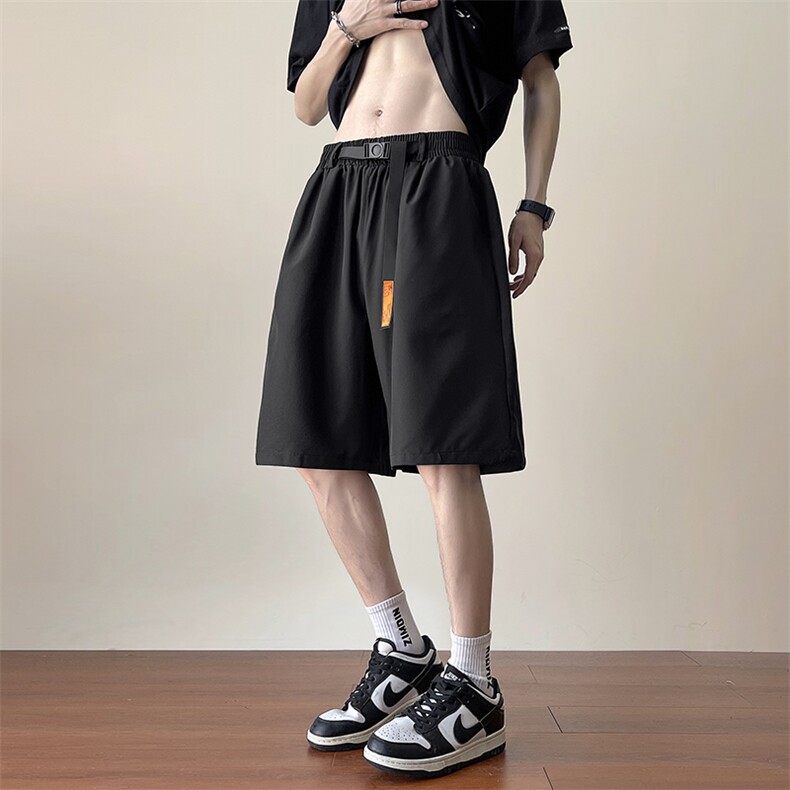 现货！！！DK3123批22卡扣编织腰带冰丝速干西装短裤男女,男装牛仔裤,电商A086-1
