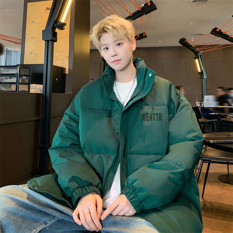 ！2024冬季新款男士立领棉衣百搭情侣印花棉服外套MY312特P55,男装棉衣,电商B220