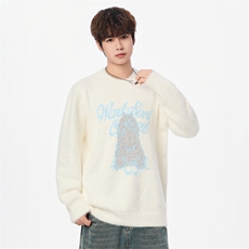 25760-特P50秋季时尚圆领毛衣外套男士针织衫卡通内搭打底衫，男装T恤，电商D310B