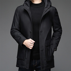 冬季男士新款休闲毛领连帽羽绒服装宽松保暖外套男装QS3587-P255，男装羽绒服，星座1105-3