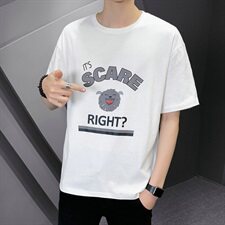 男士2021夏季新款体恤短袖T恤打底衫韩版纯棉潮牌DS721T，男装T恤，电商A102