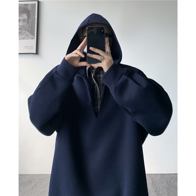 现货WY10178-特p58加绒P68重磅卫衣大码假俩件连帽衫美式外套,女装短外套,电商A059