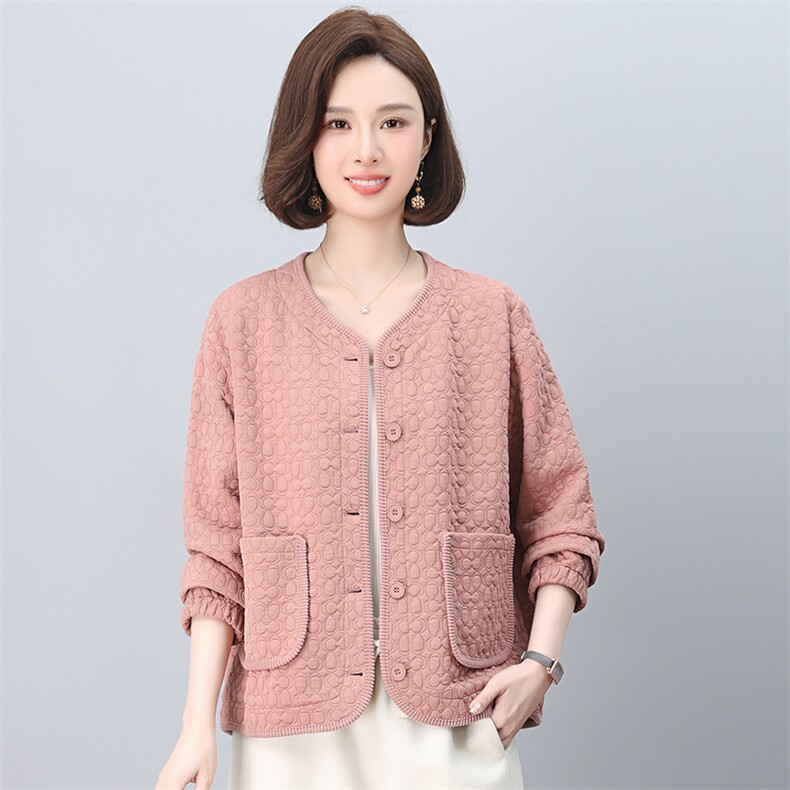 棒球服外套女2025新款春秋短款拉链式开衫小个子中年妈妈春装上衣,女装短外套,独衣靓