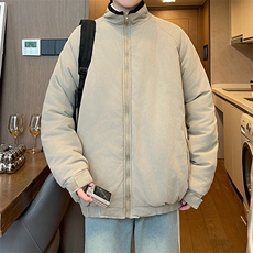 棉服男士韩版潮流文艺帅气百搭保暖2024冬季ins棉衣外套MZ281-P80，男装棉衣，星座412-3