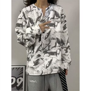 XZ809A/CX615/特P24/控48 印花美式V领长袖打底衫卫衣，男装T恤，星座809A(原222-1)