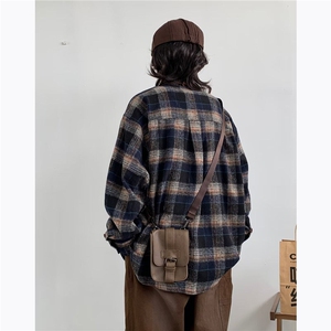 格子衬衫男韩版潮流痞子帅气春季2025新款ins宽松外套CY598-P43图片