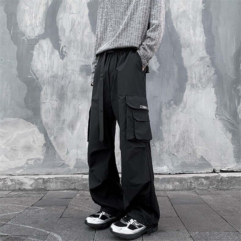 春季C5395-TP3568美式潮牌宽松工装阔腿休闲大口袋冲锋裤男，男装休闲裤，电商A102