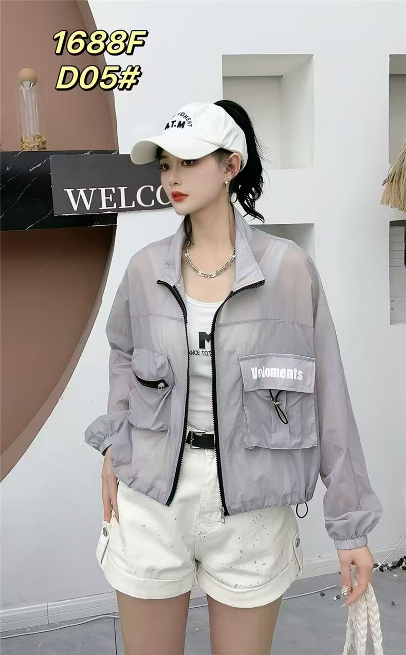 2025时尚简约百搭防晒衬衣短款，女装衬衫，翩雅女装供货