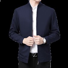 春季男士外套2023新款夹克衫薄款中青年休闲立领男装春秋上衣，男装夹克，电商B212（原钱塘6029）