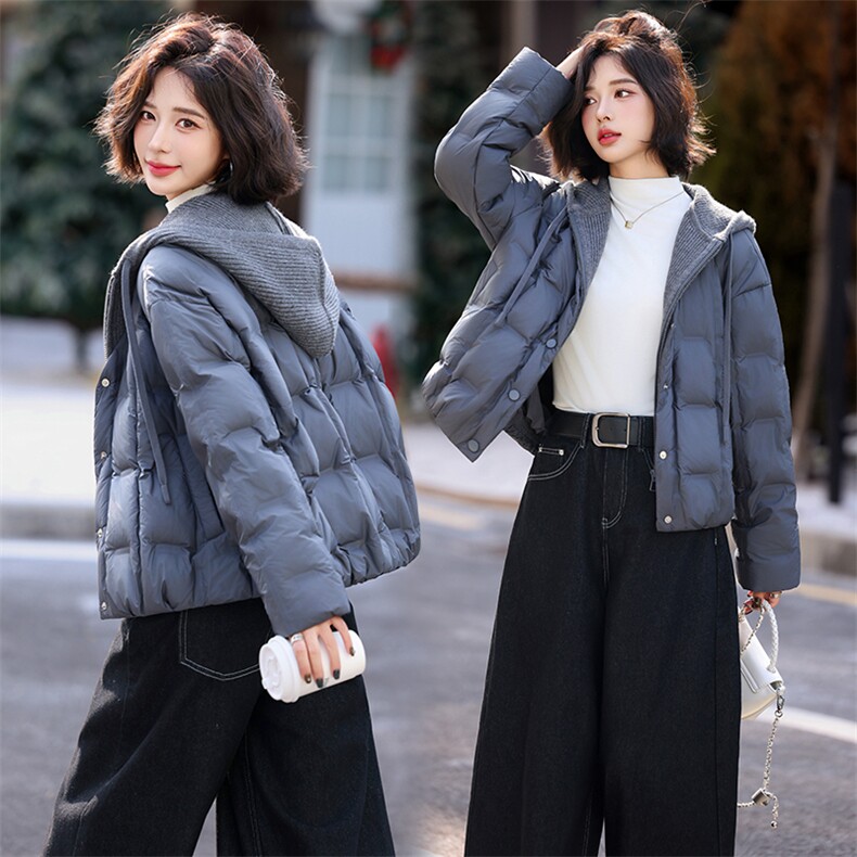 现货现货羽绒服女短款冬季2025新款小个子宽松韩版加厚外套现货！，女装羽绒服，一安秀