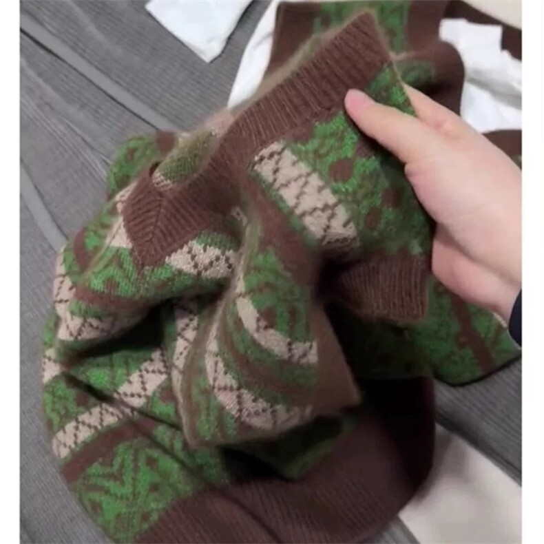 宽松复古时尚内搭2024秋冬新款小个子100羊毛坎肩背心慵懒风，女装马甲，朝辰羊绒