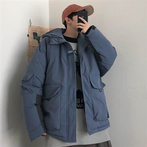 【】A003-HY8003-P135秋冬新款多口袋时尚连帽棉衣 几物图片