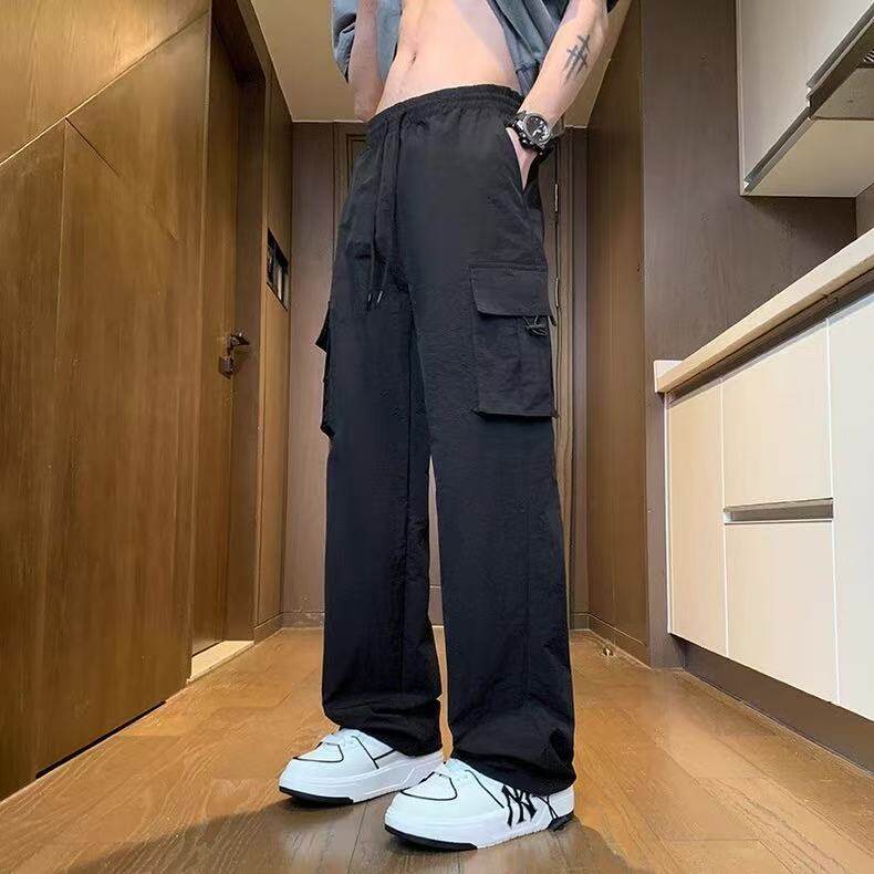 美式潮牌春夏季薄款工装裤男款潮流宽松直筒休闲裤耐磨干活工作裤,男装休闲裤,星座613