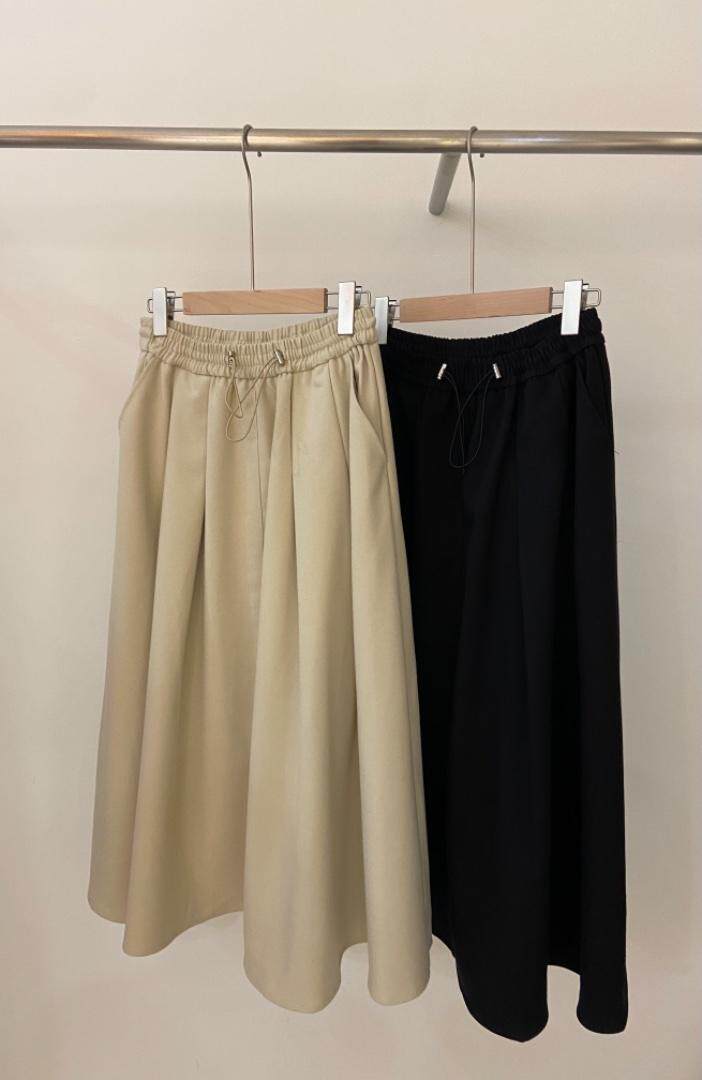 抽绳加厚半裙，女装半身裙，FMV