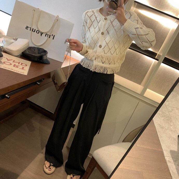 现货！秋款上新镂空流苏小开衫，其它，XTZ style