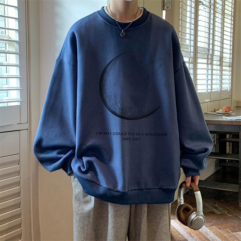 cityboy日系卫衣男款春秋季学生帅气休闲重磅潮牌大码圆领上衣服,男装卫衣,电商A040