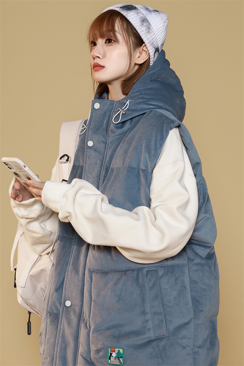 冬款中性加厚时尚连帽棉服马甲背心棉衣外套男士8130-P95控价118,男装背心/马甲,电商A441-1