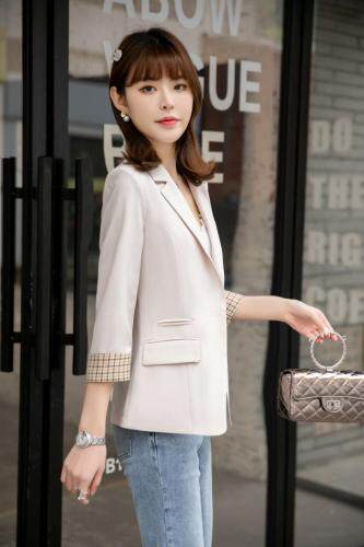 气质修身西装小外套，女装西装，水锦红