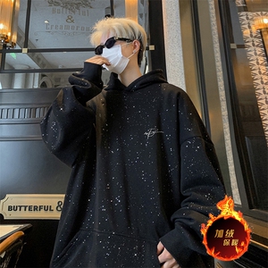 抖音得物高品质重磅全棉二开支持退换 360克满天星连帽卫衣 1019图片