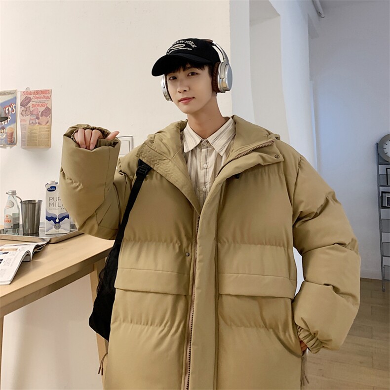 港风2026新品冬季宽松情侣装男装棉衣棉服冬装加厚外套D002-P105图片