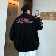刺绣棒球服夹克男女春秋ins潮韩版潮流宽松休闲嘻哈外套1296-p76，男装夹克，星座1008-1