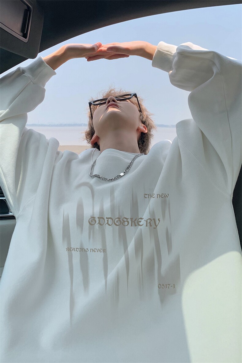 重磅卫衣男潮牌2024新款美式复古oversize宽松大码痞帅上衣服外套,男装卫衣,电商B316