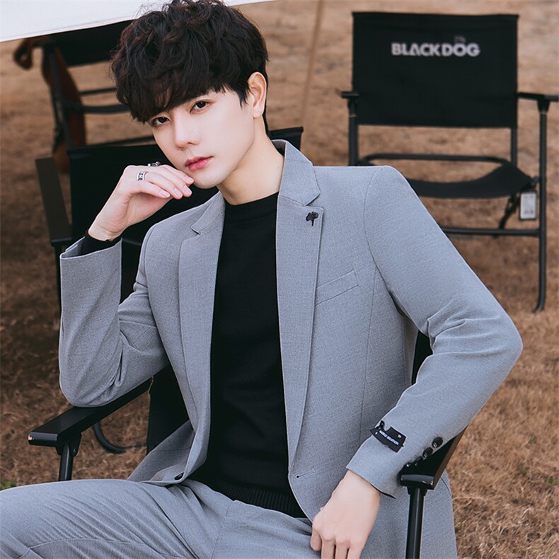 火焰山春秋季款男西服青少年韩版简约时尚休闲单西外套313P155,男装西服,电商A355（原A415）