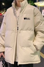 港风直播抖音高品质宽松男羽绒棉加厚PU皮棉衣外套M1503P85，男装棉衣，电商C408-1(原B339-1)