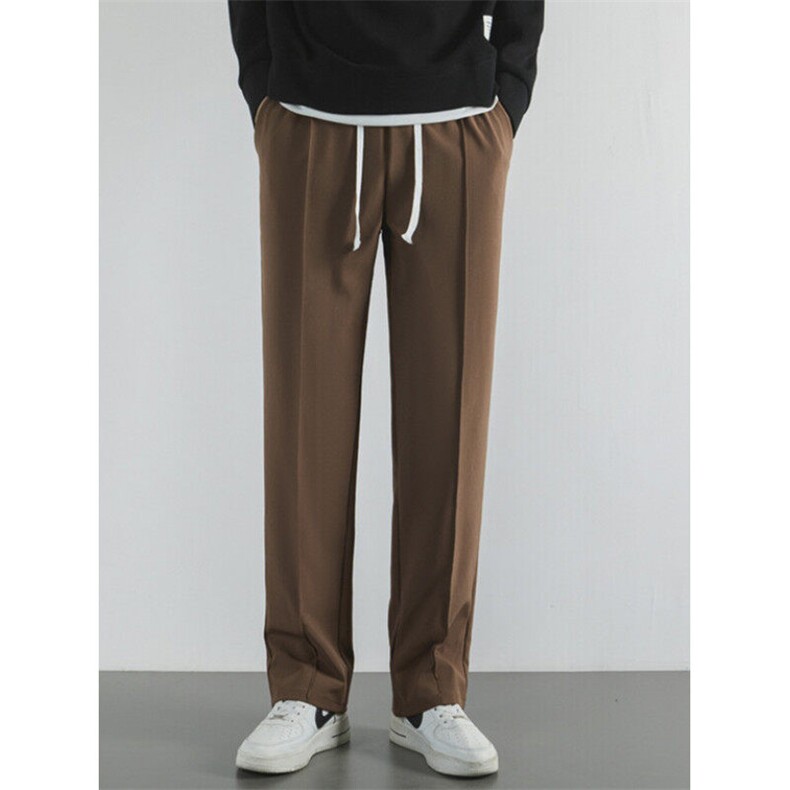 男直筒春秋款针织裤宽松休闲长裤青少年抽绳针织直筒运动裤KS3，女装休闲裤，星座1116A-2（原606A-1）