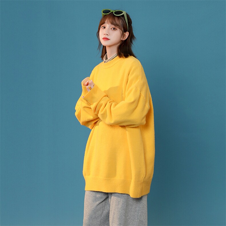 纯色圆领毛衣女跑量款 M01 P40图片